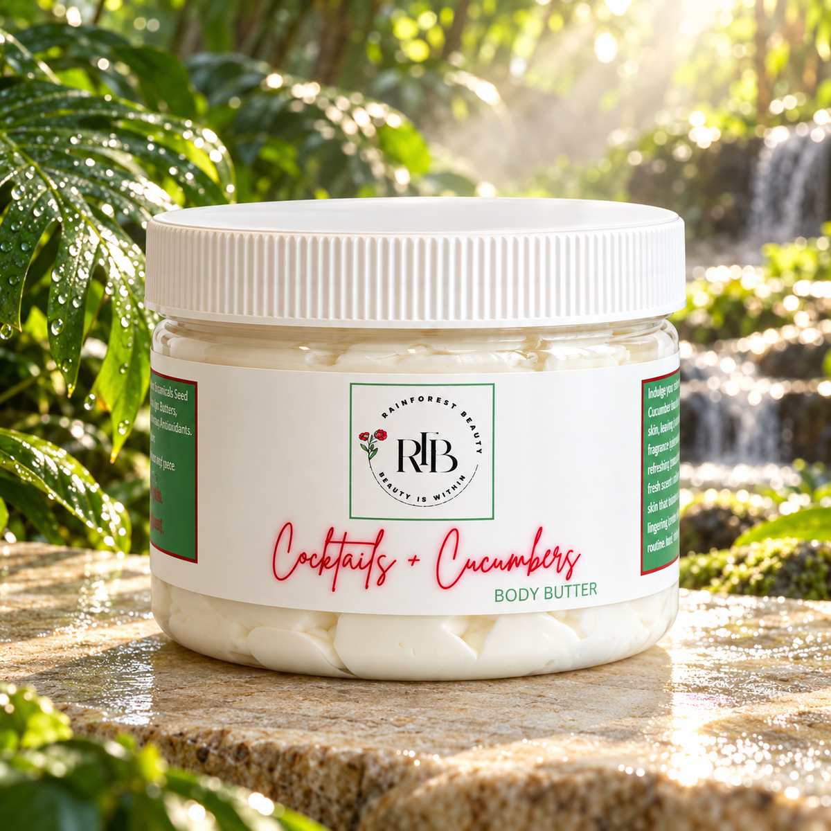 COCKTAILS + CUCUMBER BODY BUTTER