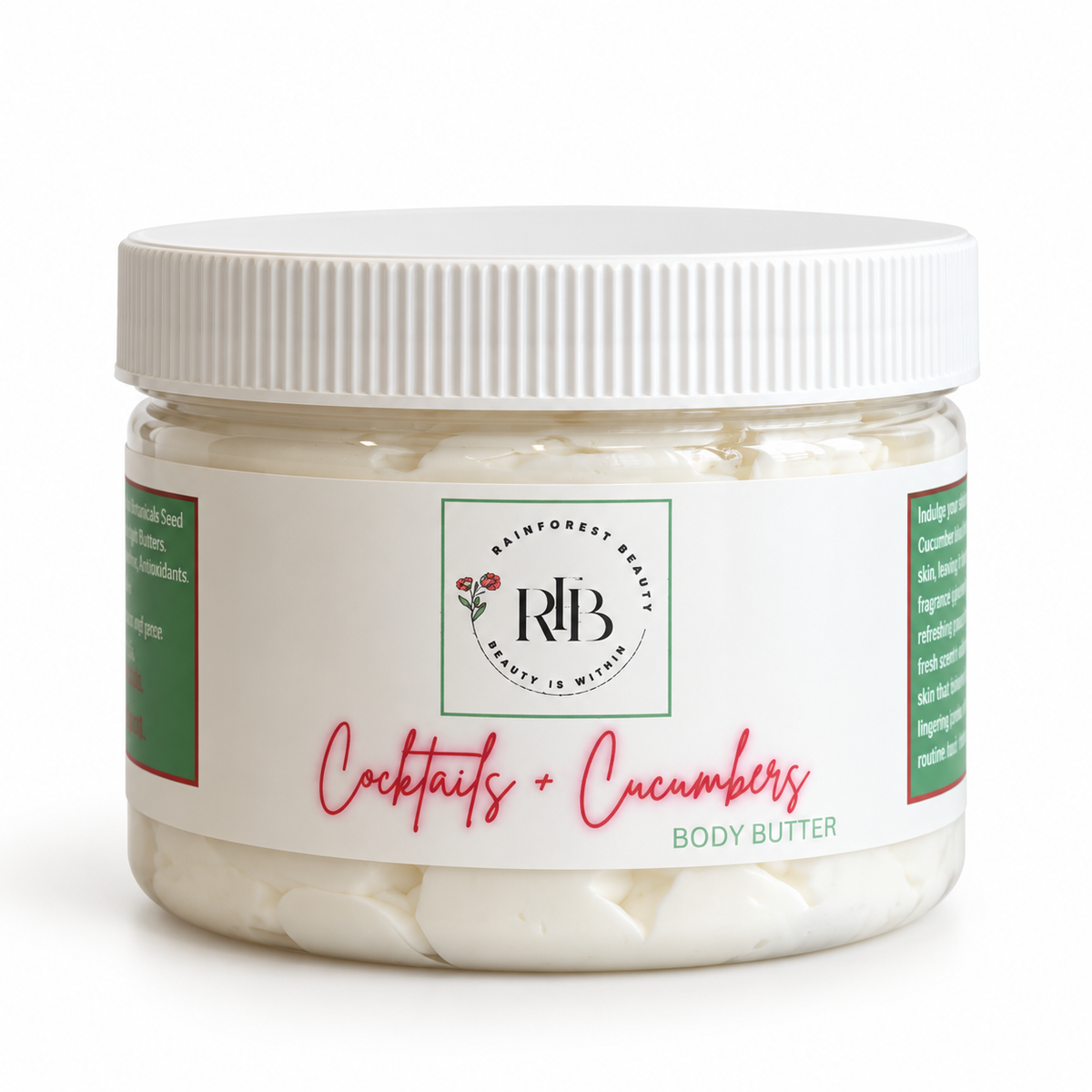 COCKTAILS + CUCUMBER BODY BUTTER